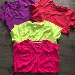 Four workout shirts